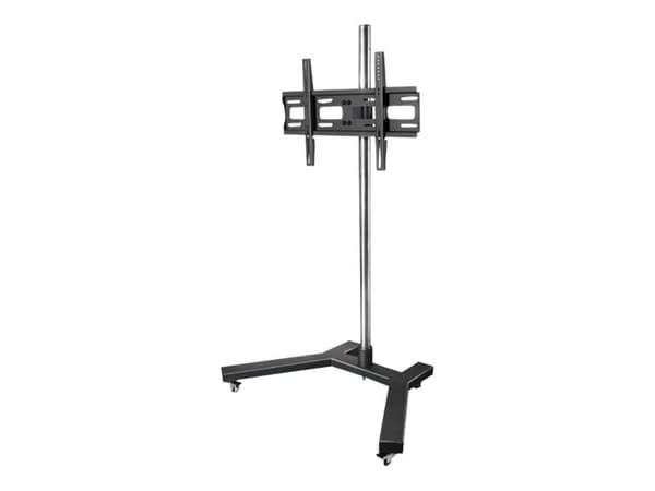 EDBAK TR5c-B - Monteringskomponent (stång, fot för stativ) - för platt panel - stål - RAL 9006, svart pulverlack - skärmstorlek: 22"-60" Svart
