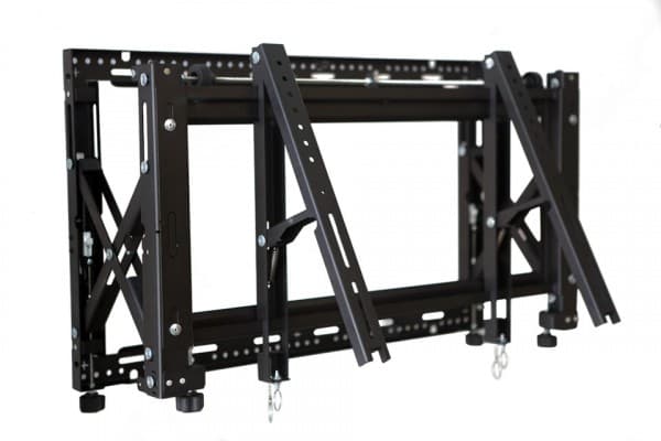 EDBAK Pop-Out Universal Video - Monteringssett (veggmontering) - for LCD-skjerm - låsbar - svart - skjermstørrelse: 42"-65" - veggmonterbar