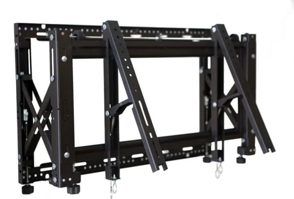EDBAK Pop-Out Universal Video - Monteringssett (veggmontering) - for LCD-skjerm - låsbar - svart - skjermstørrelse: 42"-65" - veggmonterbar