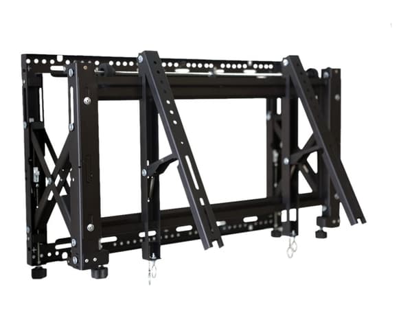 EDBAK Pop-Out Universal Video - Monteringssett (veggmontering) - for LCD-skjerm - låsbar - svart - skjermstørrelse: 42"-65" - veggmonterbar