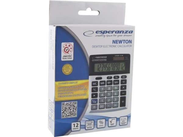 Esperanza ECL102 NEWTON - Skrivebordskalkulator - 12 sifre