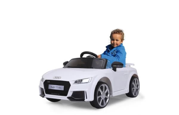 Jamara Audi TT RS, 3 år, 4 hjul, Hvit, Batterier kreves