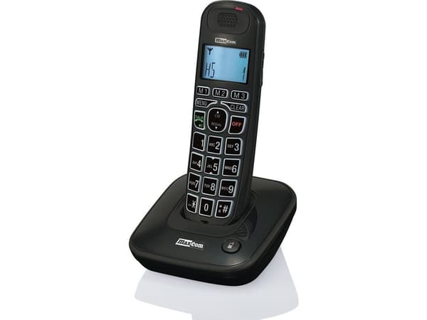 MaxCom MC6800 phone wireless, Big Button - Black