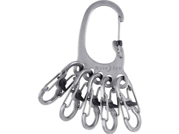 NITE Ize nyckelkarbinhake KLKBF-11-R6 BigFoot Locker KeyRack Stainless Steel 1 st