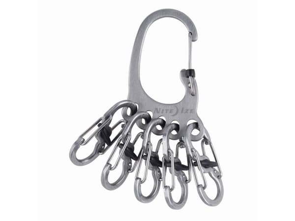 NITE Ize nyckelkarbinhake KLKBF-11-R6 BigFoot Locker KeyRack Stainless Steel 1 st