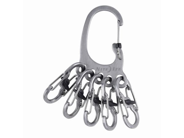 NITE Ize nyckelkarbinhake KLKBF-11-R6 BigFoot Locker KeyRack Stainless Steel 1 st