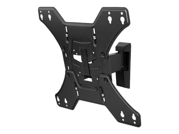 One For All SOLID, 33 cm (13"), 165,1 cm (65"), 75 x 75 mm, 400 x 400 mm, 0 - 15°, Musta musta