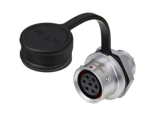 Weipu SF1212/S7 Rundstik Kobling, lige Samlet poltal: 7 Serie (rundstikforbindelse): SF12 1 stk