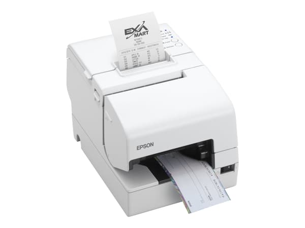 Epson TM-H6000V-213: Serial, MICR, White, No PSU, Pistematriisi, Maksupäätetulostin, 180 x 180 DPI, 5,7 lps, 350 mm/s, 350 mm/s