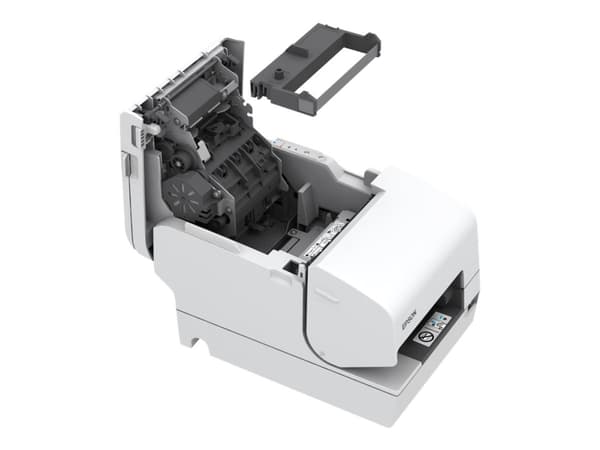 Epson TM-H6000V-213: Serial, MICR, White, No PSU, Pistematriisi, Maksupäätetulostin, 180 x 180 DPI, 5,7 lps, 350 mm/s, 350 mm/s