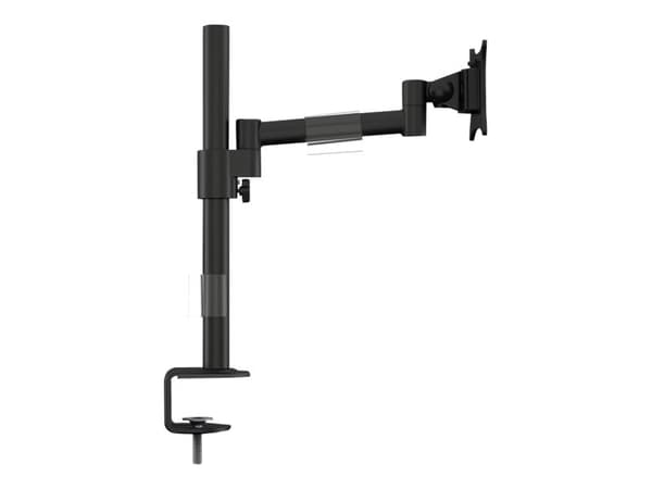 Multibrackets M VESA Deskmount Officeline Single I - Stativ - justerbar arm - for LCD-skjerm - stål - svart - skjermstørrelse: 15"-30" - klemmemonter