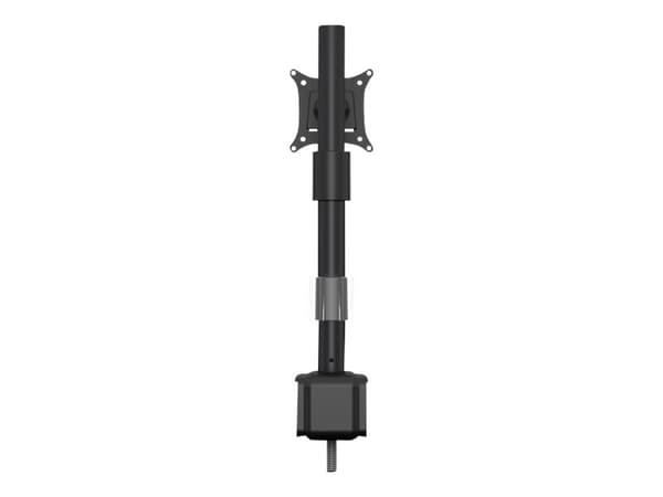 Multibrackets M VESA Deskmount Officeline Single I - Stativ - justerbar arm - for LCD-skjerm - stål - svart - skjermstørrelse: 15"-30" - klemmemonter
