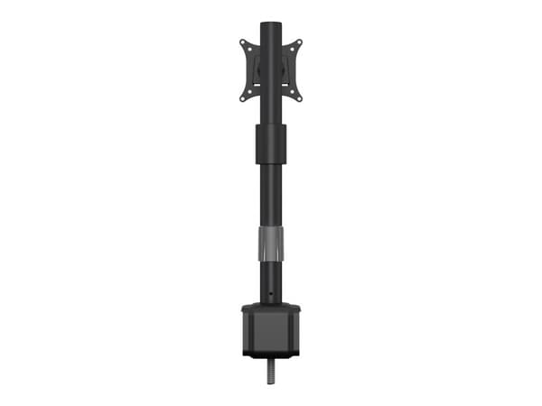 Multibrackets M VESA Deskmount Officeline Single II - Monteringssett - for LCD-skjerm - stål - svart - skjermstørrelse: 15"-30" - skrivebordsmonterba