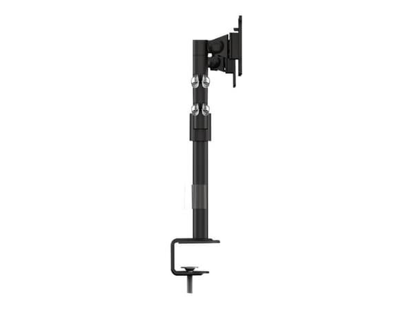 Multibrackets M VESA Deskmount Officeline Dual - Stativ - justerbar arm - for 2 LCD-skjermer - stål - svart - skjermstørrelse: 15"-30" - klemmemonter