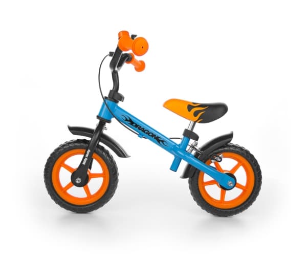 Milly Mally Dragon Z Hamulcem, City-pyörä, Lapset, Unisex, Terästä, Musta, Sininen, Oranssi, 25,4 cm (10")