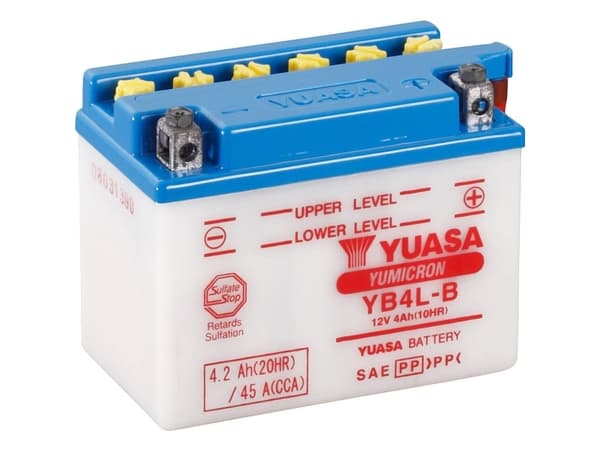 Yuasa YB4LB DC moottoripyöräakku 12 V 4 Ah