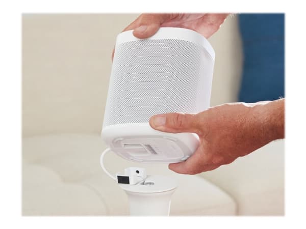 Sanus WSS22 - Stativ - for høyttaler(e) - eloksert aluminium - hvit (en pakke 2) - for Sonos One, PLAY:1, PLAY:3