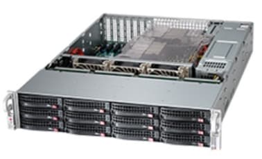 Supermicro SC826 BE1C4-R1K23LPB - Rackmonterbar 2U - forbedret og utvidet ATX - SATA/SAS - hot-swap 1200 watt - svart