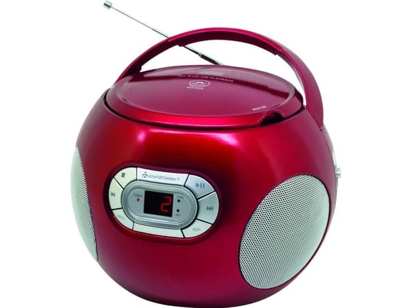 Soundmaster SCD2120, 1,33 kg, Röd, Bärbar CD-spelare
