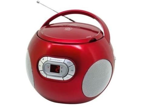 Soundmaster SCD2120, 1,33 kg, Röd, Bärbar CD-spelare