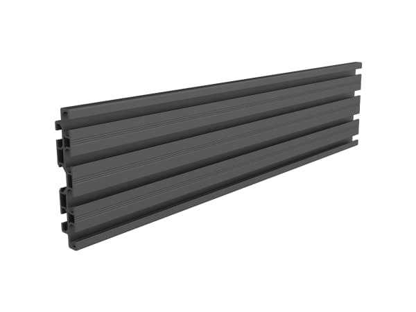 Multibrackets M Pro Series - Monteringskomponent (enkeltskjermskinne) - aluminium - svart - klemmemonterbar