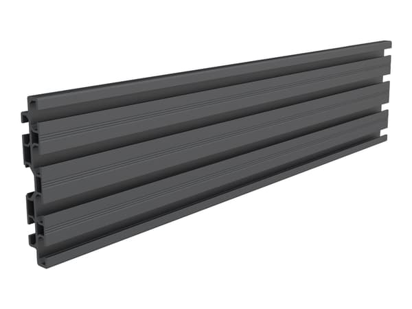 Multibrackets M Pro Series - Monteringskomponent (enkeltskjermskinne) - aluminium - svart - klemmemonterbar