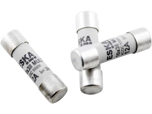 ESKA 1038.827 Säkring för multimeter (Ø x L) 10,3 mm x 38 mm 10 A 1000 V Fast -F- Innehåll 1 st