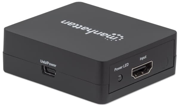 Manhattan 207652, HDMI, 2x HDMI, 1.3b, 1920 x 1200 piksler, Sort, Plast
