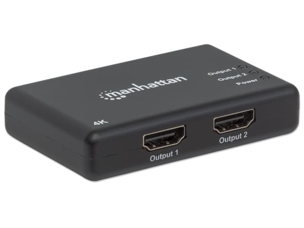 Manhattan 207669, HDMI, 2x HDMI, 3840 x 2160 pixlar, Svart, Plast, 4K Ultra HD