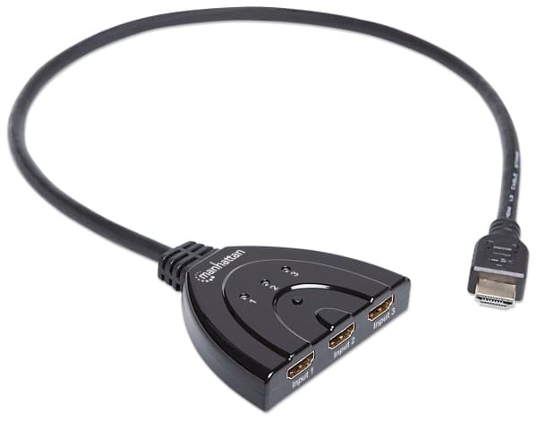 Manhattan 207843, HDMI, 1.3b, Svart, 15 m, 1080p, 2,5 Gbit/s