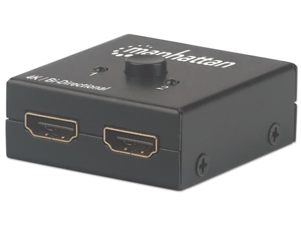 Manhattan 207850, HDMI, Metall, Svart, 480i, 480p, 576i, 576p, 720p, 1080i, 1080p, 2160p, 10,2 Gbit/s, 340 MHz
