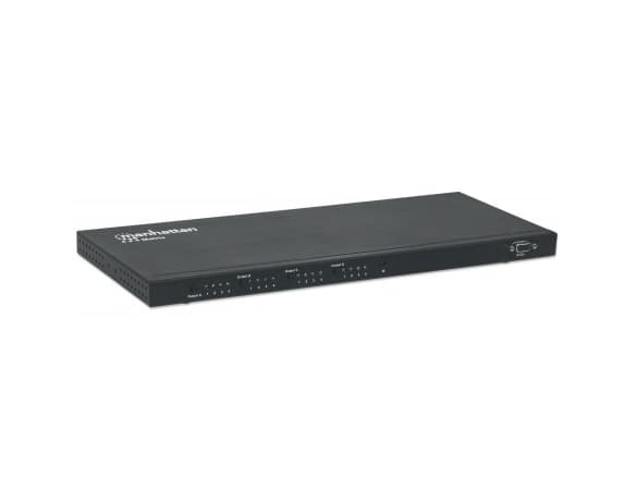 Manhattan 207904, HDMI, Metall, Svart, 15 m, 480i, 480p, 576i, 576p, 720p, 1080i, 1080p, 2,25 Gbit/s
