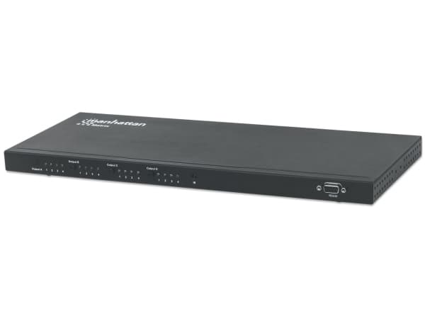 Manhattan 207904, HDMI, Metall, Svart, 15 m, 480i, 480p, 576i, 576p, 720p, 1080i, 1080p, 2,25 Gbit/s