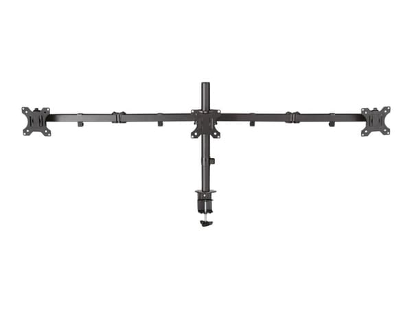 Neomounts FPMA-D550D3 - Monteringssats - fullständig rörelse - för 3 LCD-bildskärmar - stål - svart - skärmstorlek: 10"-27" - klämma, monterbar, skyd