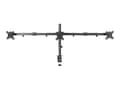 Miniatyrbild 5 av 5: Neomounts FPMA-D550D3 - Monteringssats - fullständig rörelse - för 3 LCD-bildskärmar - stål - svart - skärmstorlek: 10"-27" - klämma, monterbar, skyd