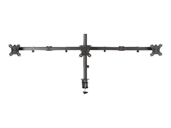 Neomounts FPMA-D550D3 - Monteringssats - fullständig rörelse - för 3 LCD-bildskärmar - stål - svart - skärmstorlek: 10"-27" - klämma, monterbar, skyd