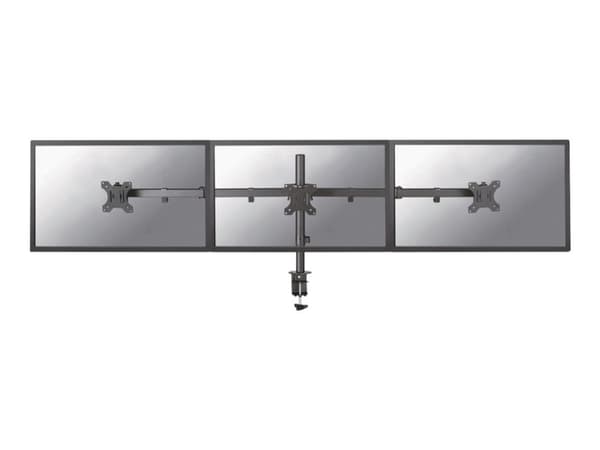 Neomounts FPMA-D550D3 - Monteringssats - fullständig rörelse - för 3 LCD-bildskärmar - stål - svart - skärmstorlek: 10"-27" - klämma, monterbar, skyd