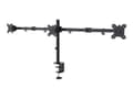 Miniatyrbild 1 av 5: Neomounts FPMA-D550D3 - Monteringssats - fullständig rörelse - för 3 LCD-bildskärmar - stål - svart - skärmstorlek: 10"-27" - klämma, monterbar, skyd