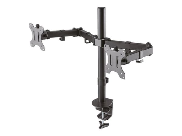 Neomounts FPMA-D550D - Monteringssats - fullständig rörelse - för 2 LCD-bildskärmar - stål - svart - skärmstorlek: 10"-32" - klämma, monterbar, skydd