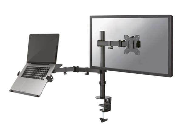Neomounts FPMA-D550NOTEBOOK - Monteringssats - fullständig rörelse - för LCD-bildskärm/bärbar dator - svart - skärmstorlek: 10"-32" - klämma, monterb