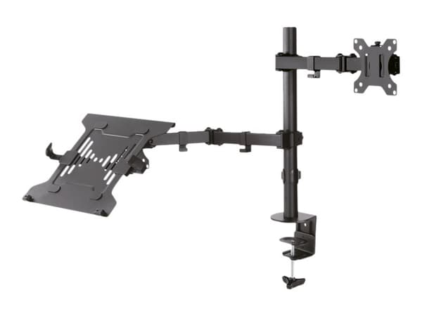 Neomounts FPMA-D550NOTEBOOK - Monteringssats - fullständig rörelse - för LCD-bildskärm/bärbar dator - svart - skärmstorlek: 10"-32" - klämma, monterb