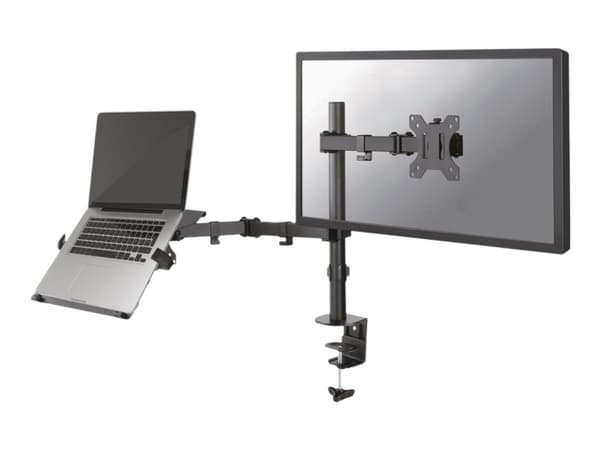 Neomounts FPMA-D550NOTEBOOK - Monteringssats - fullständig rörelse - för LCD-bildskärm/bärbar dator - svart - skärmstorlek: 10"-32" - klämma, monterb Svart