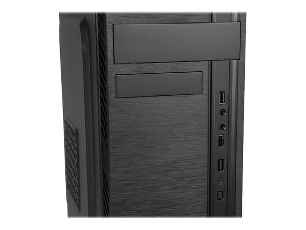 iBOX VESTA S30 - Tower - ATX - ingen strömförsörjning - svart - USB/ljud
