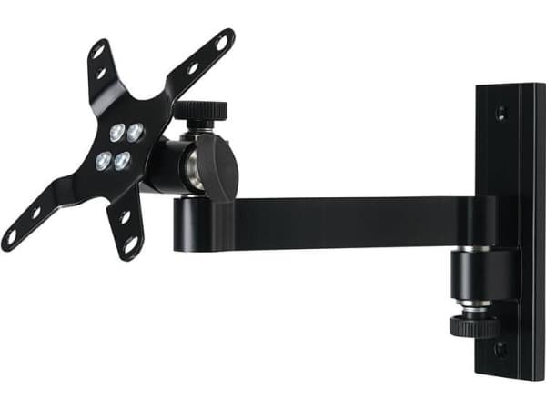 SpeaKa Professional SP-6456756 Enkel Skærm-vægbeslag 33,0 cm (13) - 76,2 cm (30) Sort Vippebar, Bevægelig