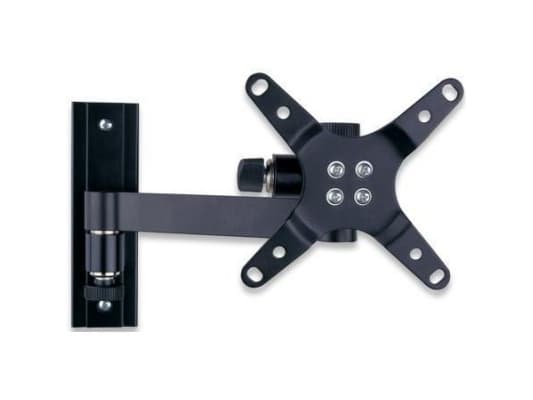 Techly ICA-LCD-105BK, 75 x 75 mm, 100 x 100 mm, -15 - 15°, 0 - 180°, Gjuten aluminium, Svart
