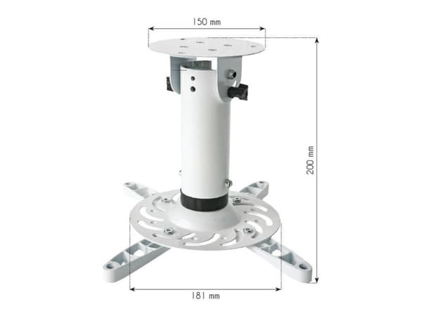 Techly ICA-PM 200WH projektorfästen Tak Vit