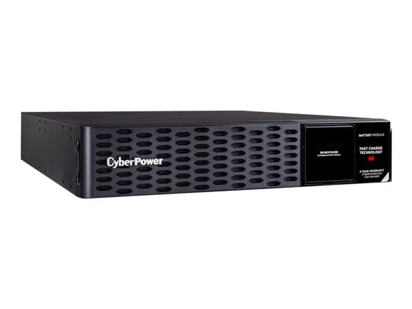 CyberPower External Battery Module Series BP48VP2U02 - Batteriinnbygging (rackmonterbar/ekstern) - 8 x batteri - blysyre - 9 Ah - 2U - svart