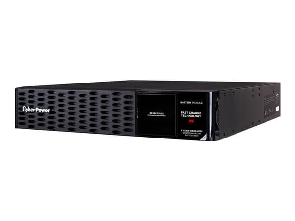 CyberPower External Battery Module Series BP48VP2U02 - Batteriinnbygging (rackmonterbar/ekstern) - 8 x batteri - blysyre - 9 Ah - 2U - svart