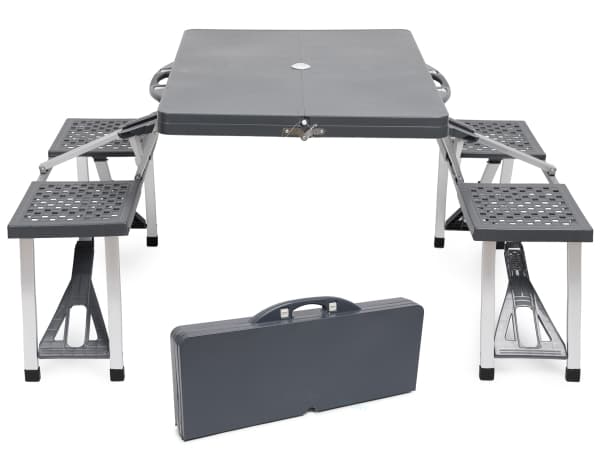 Easy Camp 670410, Musta, Hopea, Alumiini, Terästä, Suorakaiteen muotoinen, 840 mm, 1360 mm, 66 cm