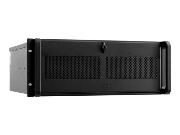 Chieftec UNC-410S-B-U3-OP - Kan monteras i rack 4U - ATX - ingen strömförsörjning - svart - USB